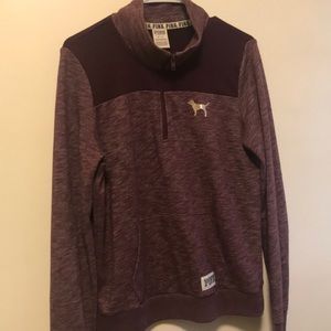 Maroon Pink quarter zip up